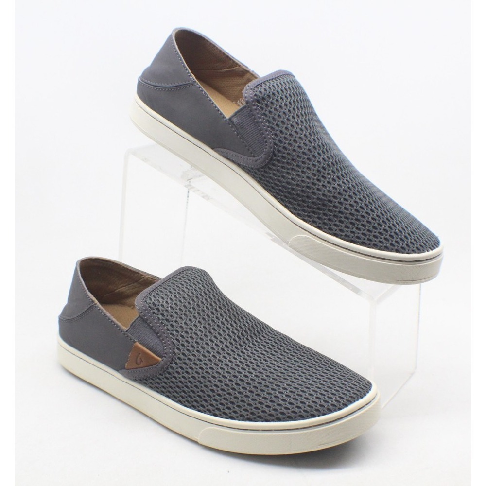 OluKai Pehuea Women's Gray Mesh‎ Slip On Comfort Shoes Size 9.5 US Sneakers